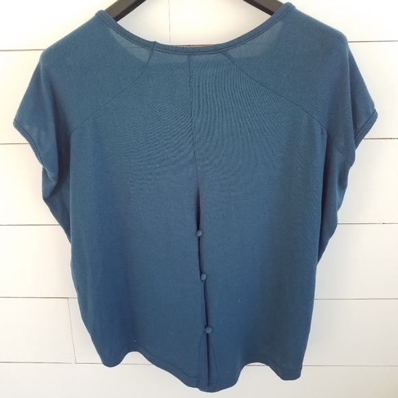 nine 1 eight Tops - Deep Turquoise Knitted baggy top (A5) nine 1 eight Tops - Deep Turquoise Knitted baggy top (A5)